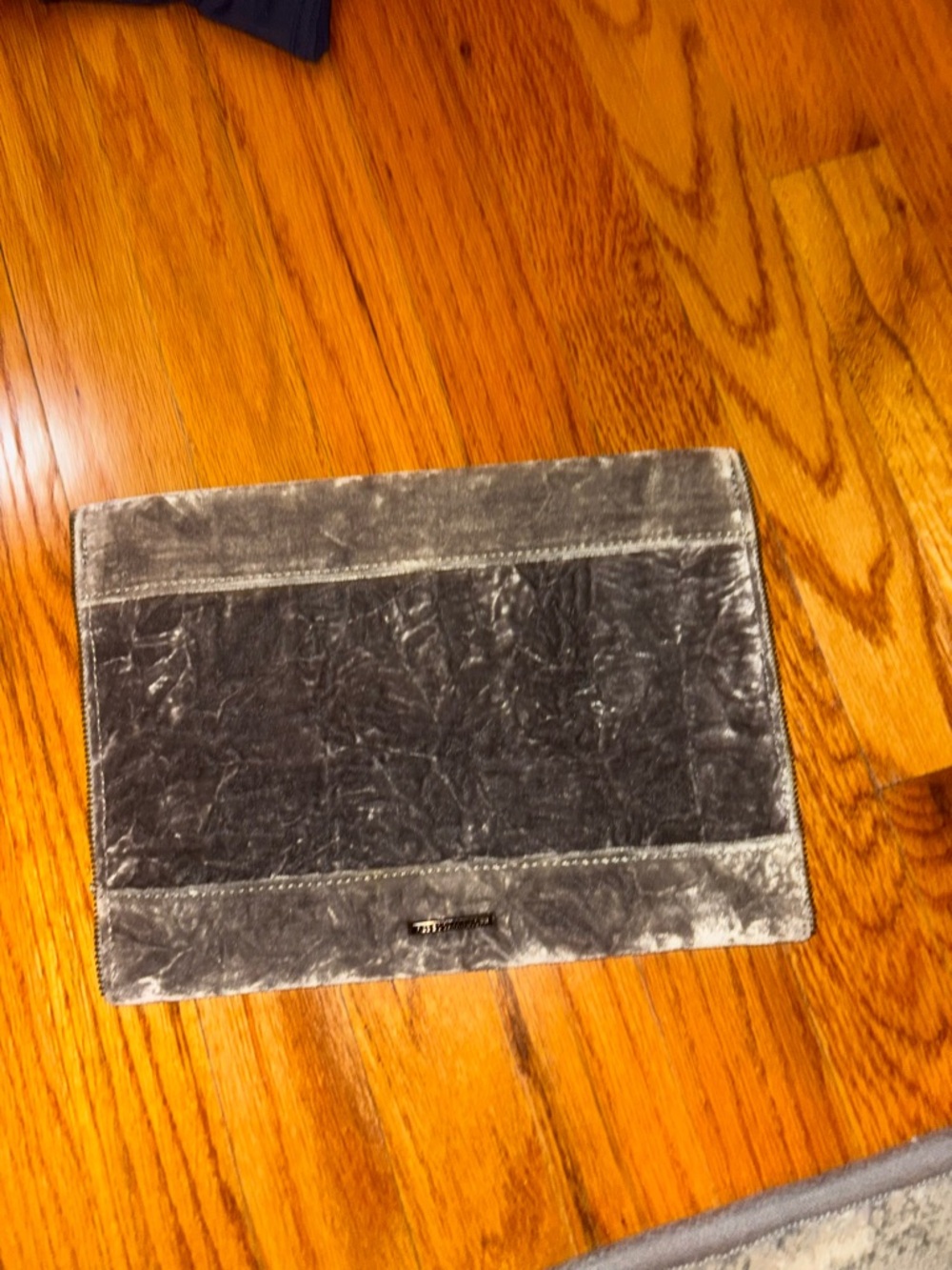 Rebecca Minkoff velvet Envelope Clutch in Gray - Picture 4 of 6